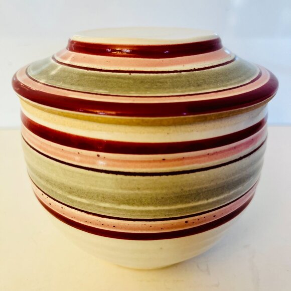 Ceramic Butter Bell Crock Dish Studio Art Pottery Signed - Picture 2 of 13